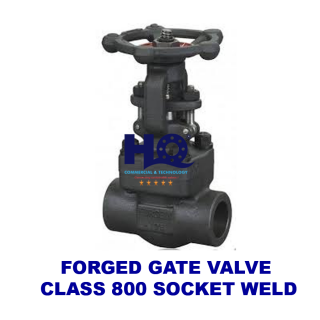 Gate valve forged socket weld class 800 A105