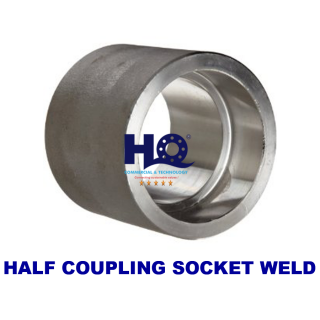 Half coupling socket weld 3000# ASME B16.11 ANSI A105