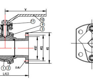 Van bi 2 thân mặt bích inox 316 ANIX USA: thông số & cách chọn chuẩn