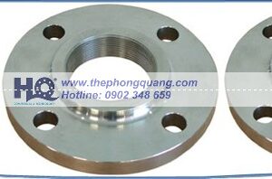 Mặt bích Ren (Threaded) - Hình ảnh ba mặt bích ren thép đen Hồng Quang, mặt
