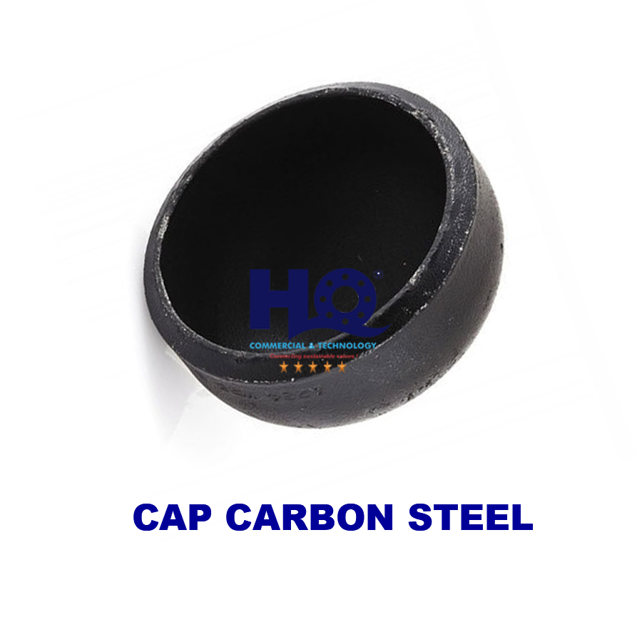 Nắp bịt ống thép carbon ANSI B16.9 thương hiệu Hồng Quang, màu đen, phụ kiện hàn