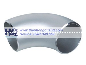 Hình ảnh co hàn inox 90 độ, chất liệu inox 304 hoặc 316, phụ kiện đường