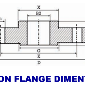 Bản vẽ kỹ thuật chi tiết mặt bích Slip-On (SO Flange) của Hồng Quang, minh họa