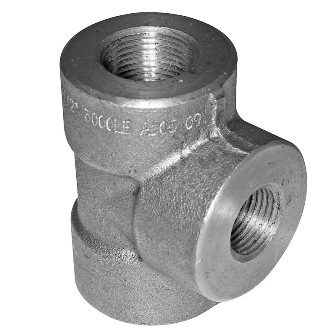 R344_te-ren-ap-luc Tê ren thép rèn Hồng Quang ASTM A105 3000LB DN15 1/2 inch, phụ kiện đường ống