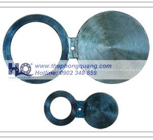 Mặt bích mù hình số 8 (Spectacle Blind Flange) bằng thép đen, sản phẩm của Hồng