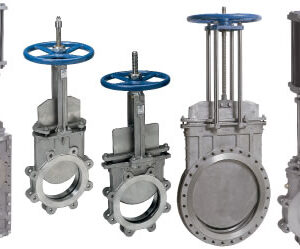Hình ảnh bộ sưu tập van dao (knife gate valve) của thương hiệu Hồng Quang, chất