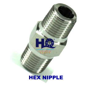 Kép ren Hex Nipple - Nối ren ngoài lục giác Hex Nipple Hồng Quang, chất liệu