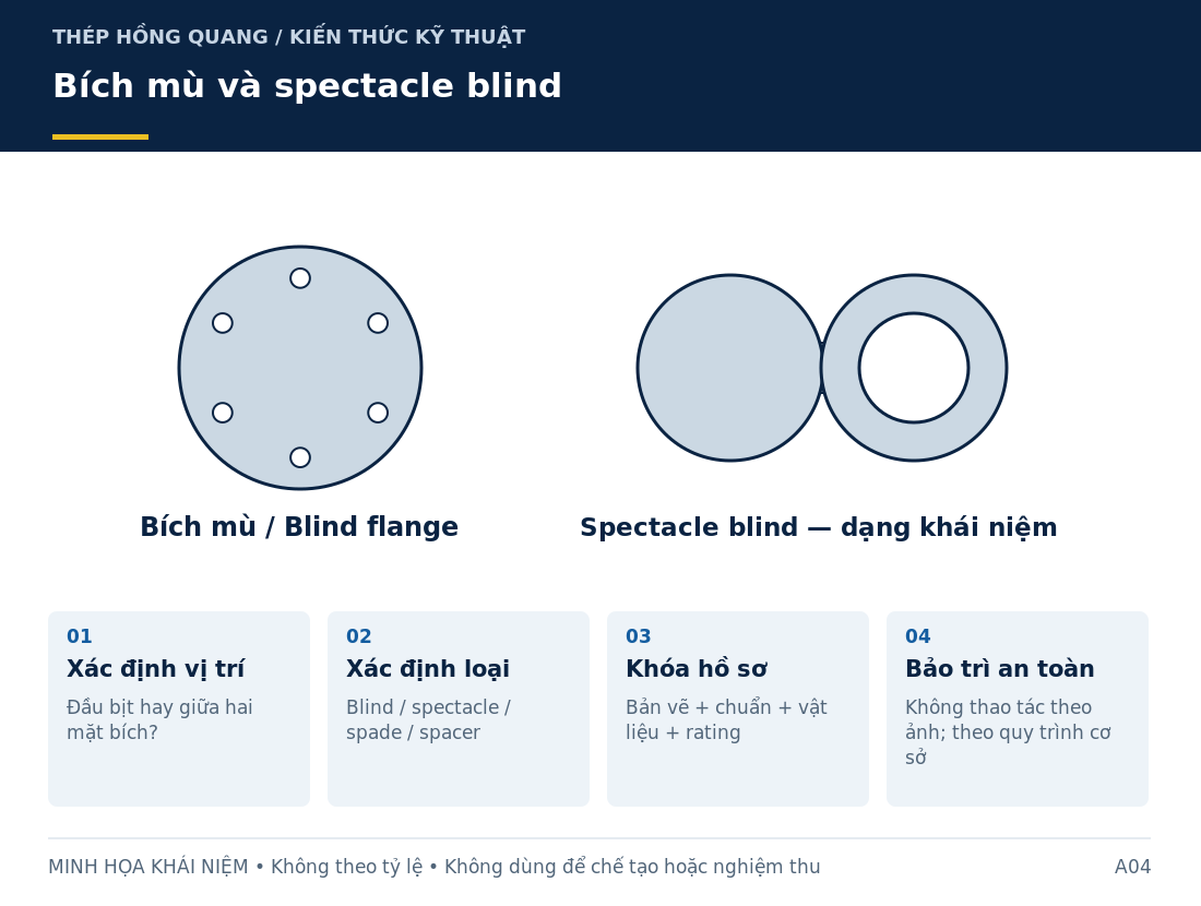 Bích mù và spectacle blind: sơ đồ nhận diện và các thông tin cần làm rõ khi mua hàng.