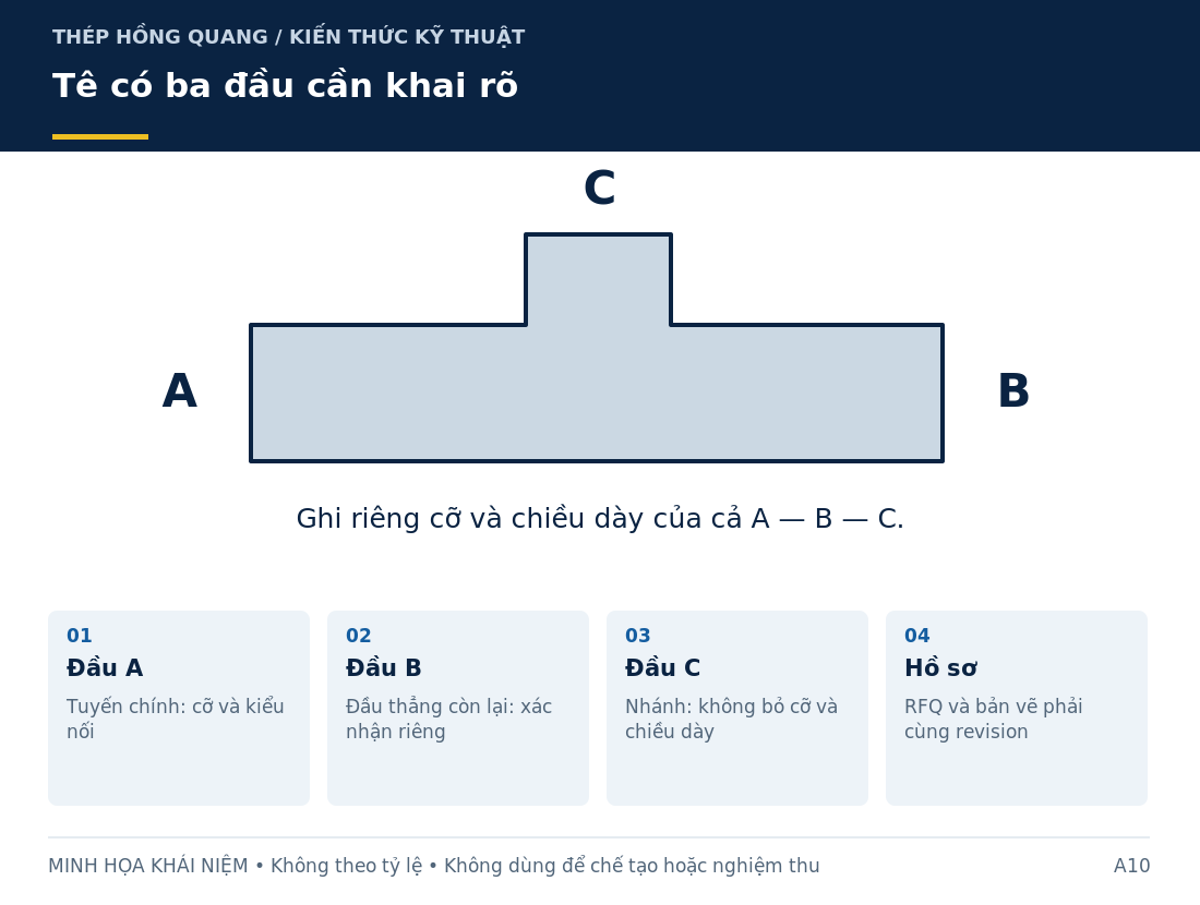 Tê có ba đầu cần khai rõ: sơ đồ nhận diện và các thông tin cần làm rõ khi mua hàng.