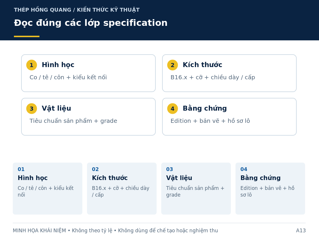 Đọc đúng các lớp specification: sơ đồ nhận diện và các thông tin cần làm rõ khi mua hàng.
