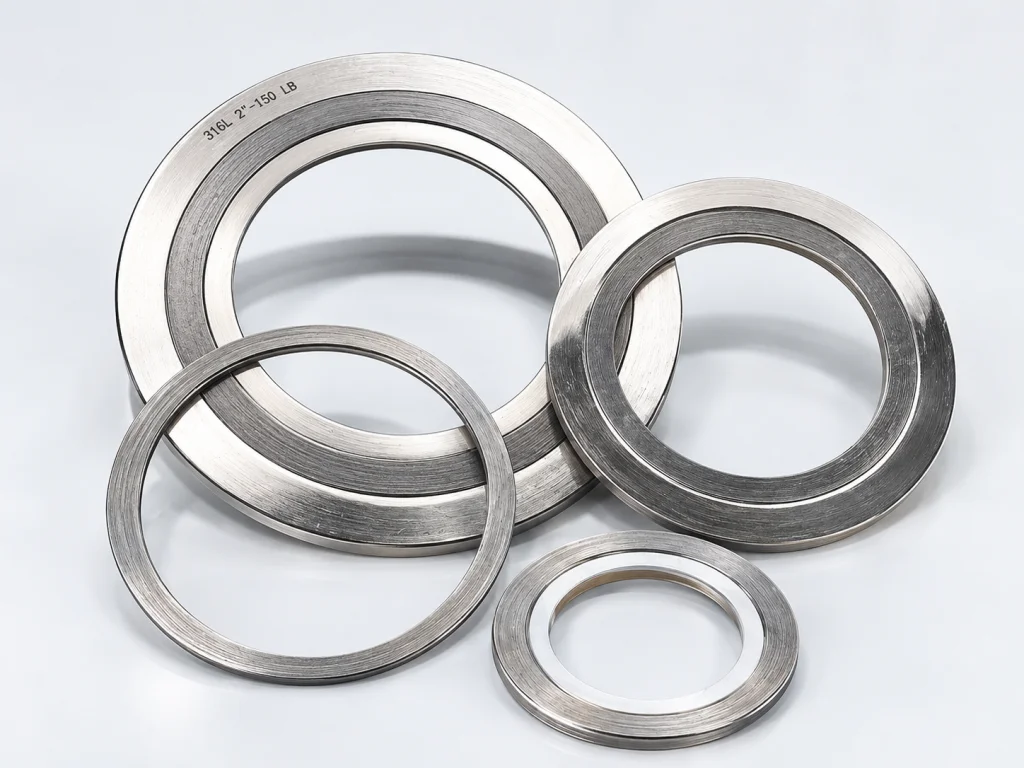 Gioăng chì xoắn kim loại mặt bích inox Thép Hồng Quang