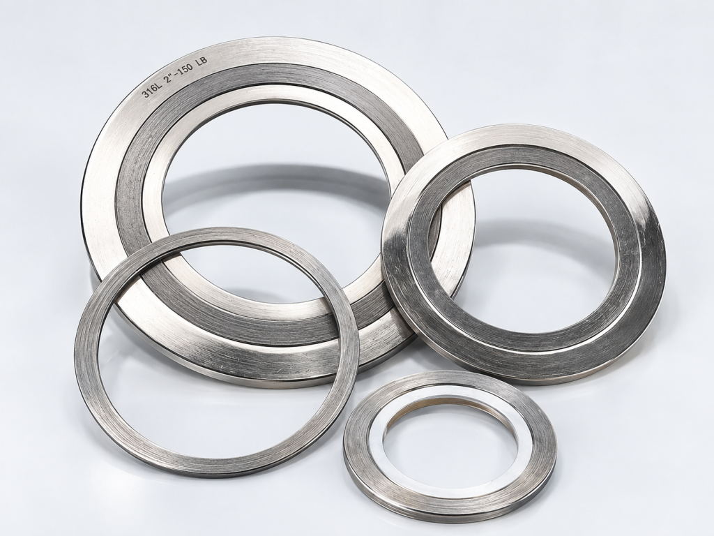 Gioăng chì xoắn kim loại mặt bích inox Thép Hồng Quang