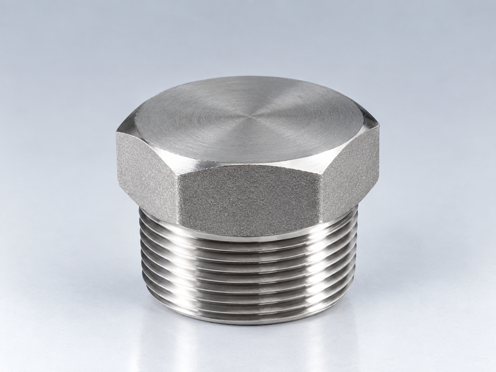 Nút bịt ren inox - thép mạ kẽm áp lực cao Thép Hồng Quang