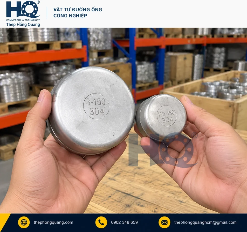 Phụ kiện bịt đầu ống — cận cảnh mặt ngoài — Hồng Quang