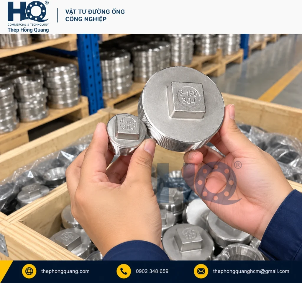Phụ kiện bịt đầu ống — so sánh mặt ngoài — Hồng Quang